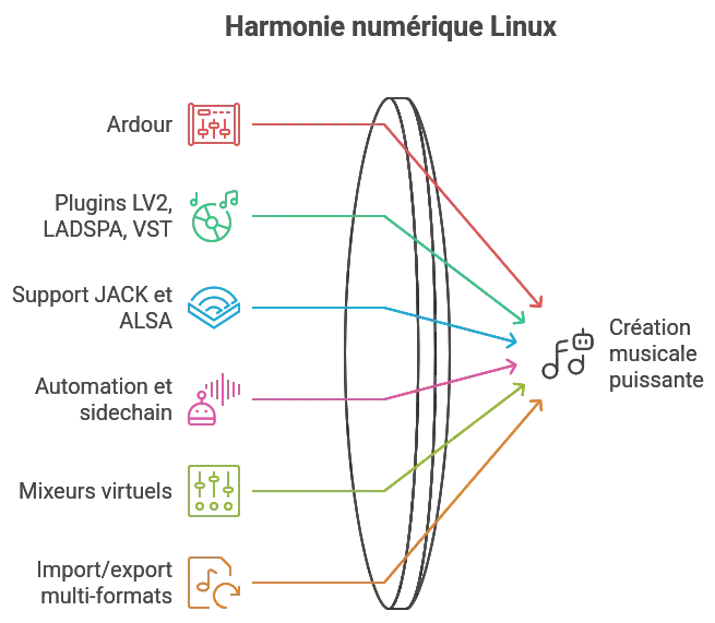 Ardour logiciel libre de création musicale