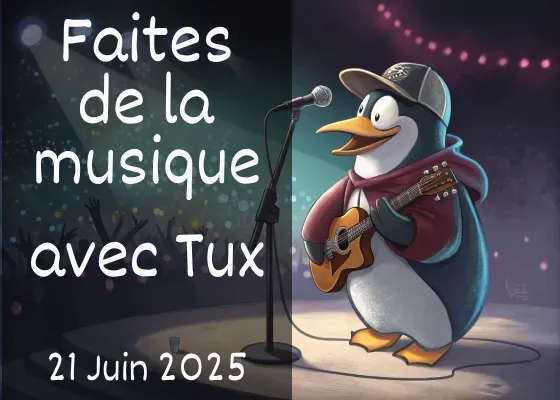 Fête de la musique avec Tux
